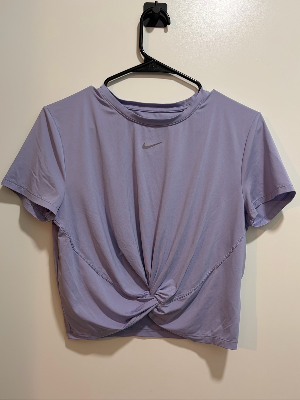 Nike Lavender Twist-Front Crop Top